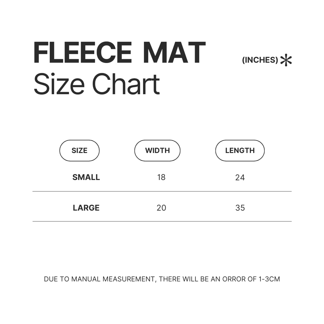 Fleece Mat Size Chart - Joe Rogan Store