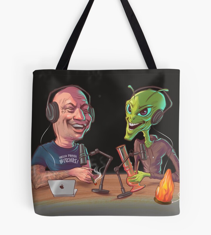 Joe Rogan And The Alien Tote Bag Official Joe Rogan Merch