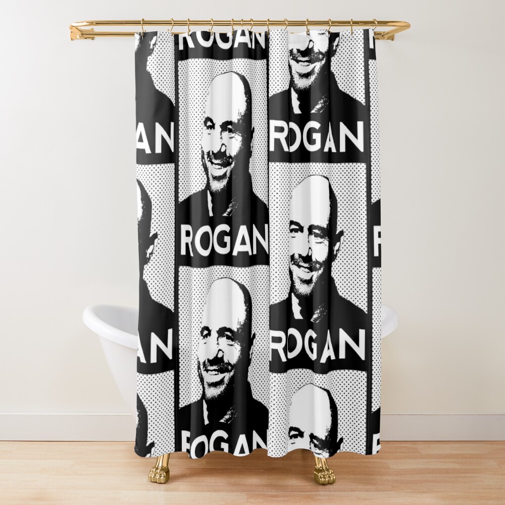Joe Rogan Portrait Shower Curtain Official Joe Rogan Merch